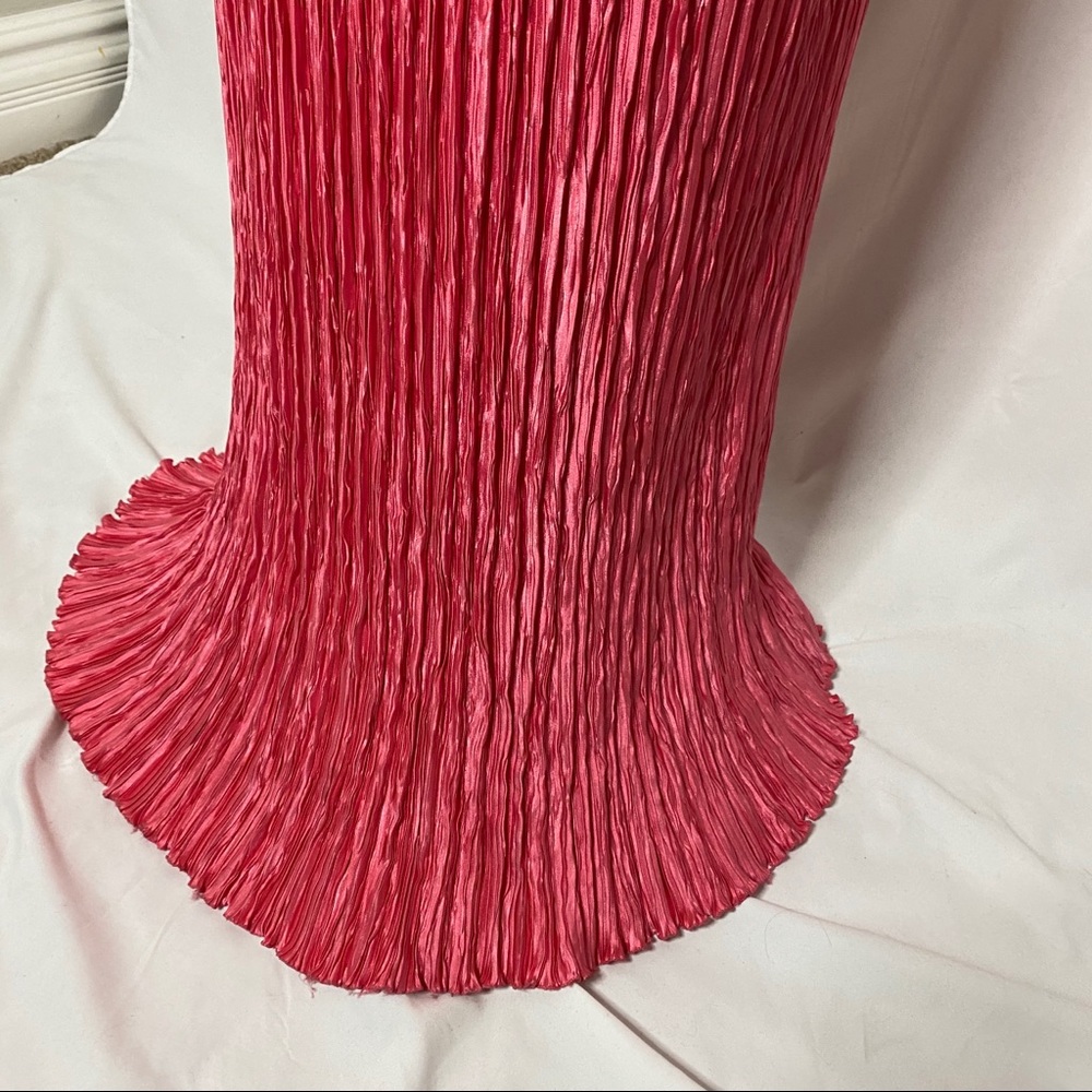 Mary McFadden Pink Pleated Gown - Picture 3 of 10